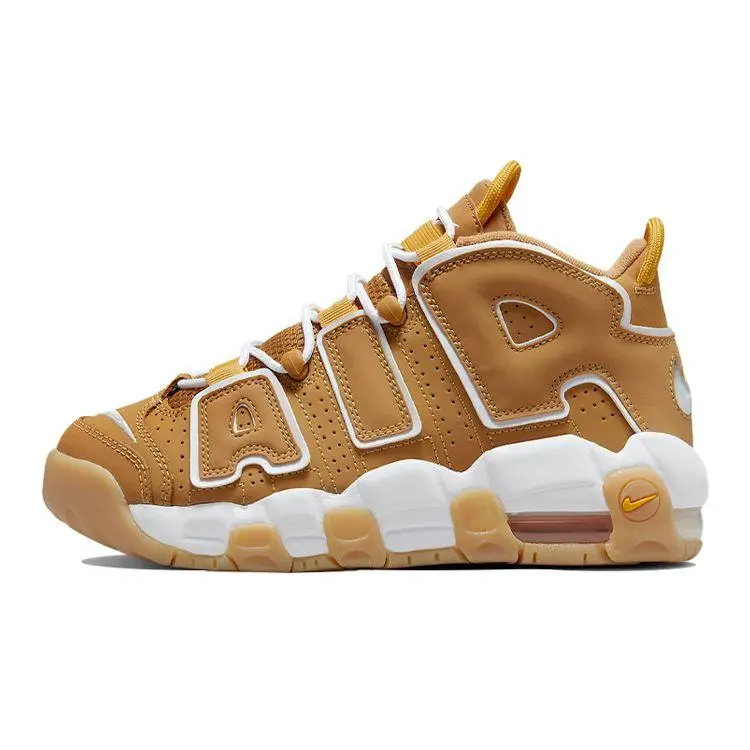 Sneakers Nike Air More Uptempo GS Wheat Bambino Marrone Polline Gomma-Marrone-Chiaro DQ4713-700 37 5