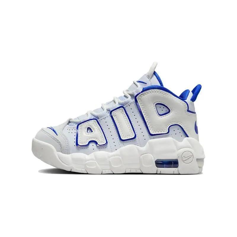 Sneakers Nike Air More Uptempo PS Bianche Royal Bambini Summit-White Football-Grey Racer-Blue FN4858-100 28