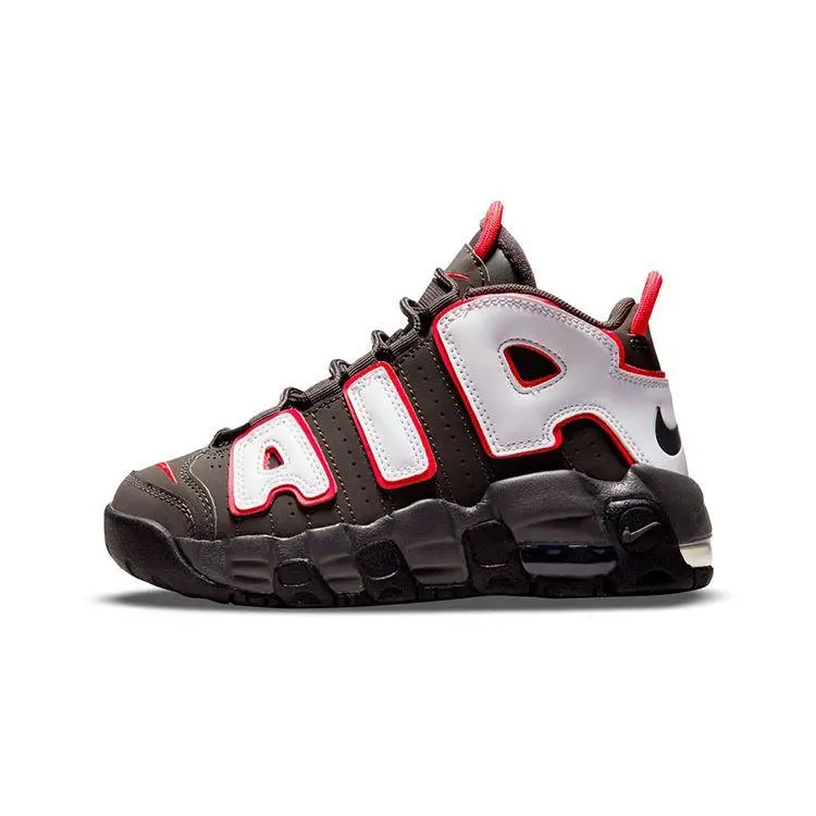 Sneakers Nike Air More Uptempo PS Grigio Medio Rosso Sirena Bianco Bambino Nere DH9723-200 31