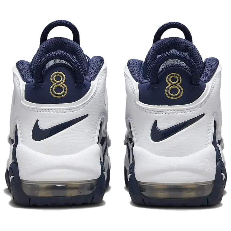 Sneakers Nike Air More Uptempo PS Olympic 2024 Bambino Blu Bianco Oro Metallizzato FV5372-100 31 miniatura 3