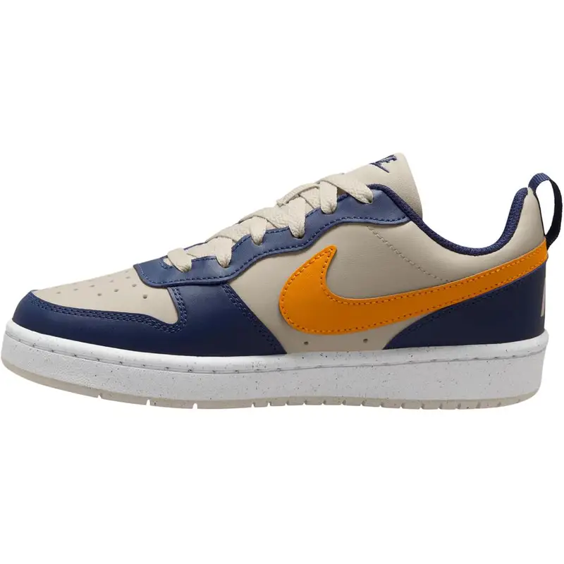 Sneakers Nike Court Borough Low Recraft GS Blu Navy Mezzanotte Buccia d Arancia Bambini Blu Light-Orewood-Brown Bianco DV5456-126 36 miniatura 2