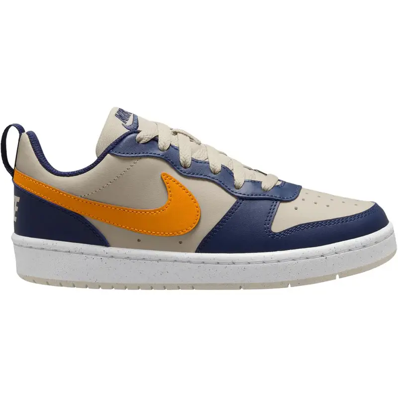 Sneakers Nike Court Borough Low Recraft GS Blu Navy Mezzanotte Buccia d Arancia Bambini Blu Light-Orewood-Brown Bianco DV5456-126 40 miniatura 3