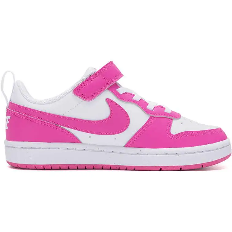 Sneakers Nike Court Borough Low Recraft PS Fucsia Laser Bambino Rosa Bianco DV5457-123 31 miniatura 2