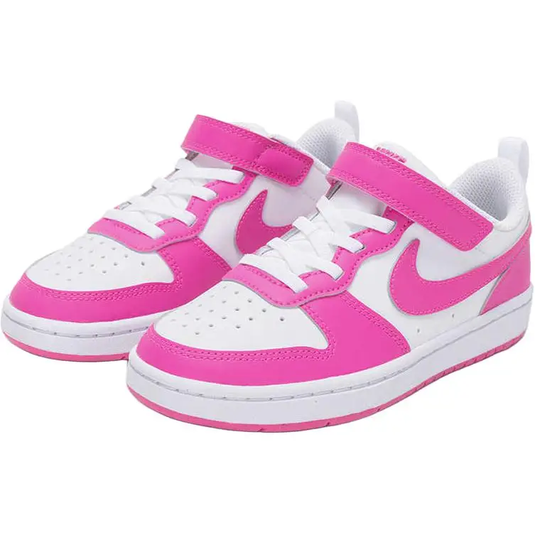 Sneakers Nike Court Borough Low Recraft PS Fucsia Laser Bambino Rosa Bianco DV5457-123 31 miniatura 3