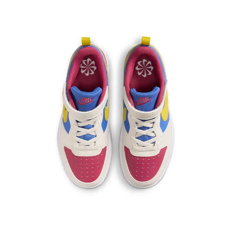 Sneakers Nike Court Borough Low Recraft PS Sweet Beet Comet Blue Citron Bambino Multicolor Soft-Pearl Bright-Citron IM2182-633 33 5 miniatura 3