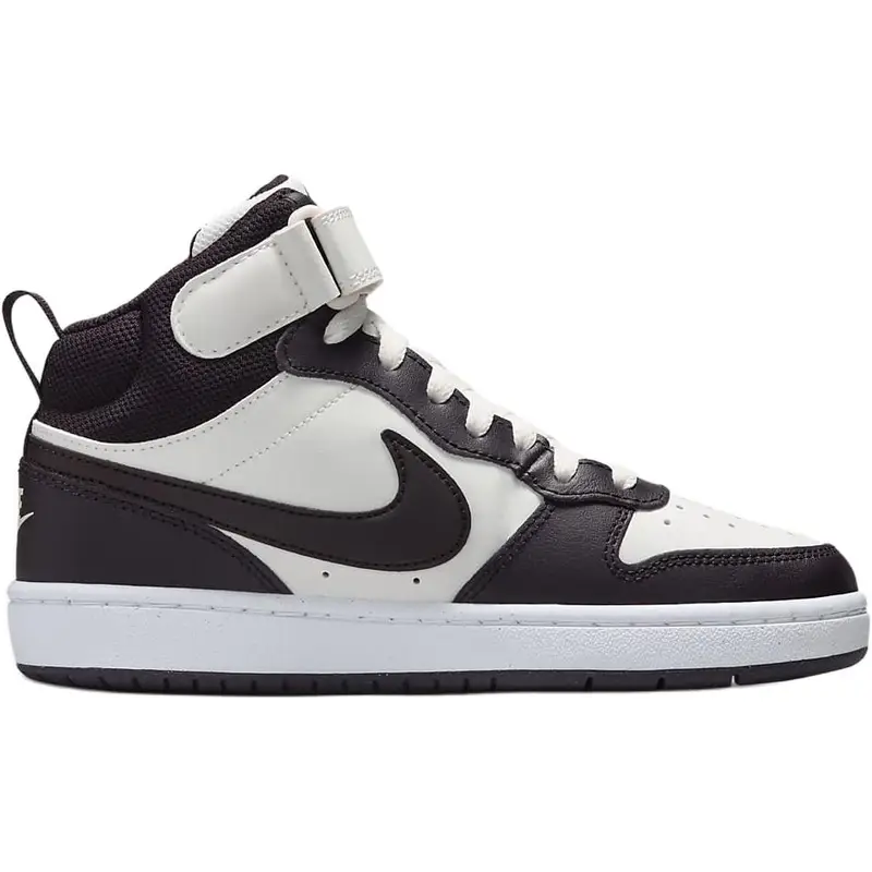Sneakers Nike Court Borough Mid 2 GS Borgogna Bianco Bambini Rosso CD7782-126 36 miniatura 3