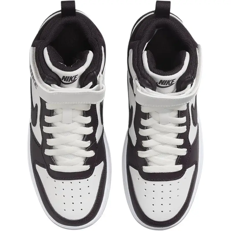 Sneakers Nike Court Borough Mid 2 GS Borgogna Bianco Bambini Rosso CD7782-126 38 5 miniatura 5