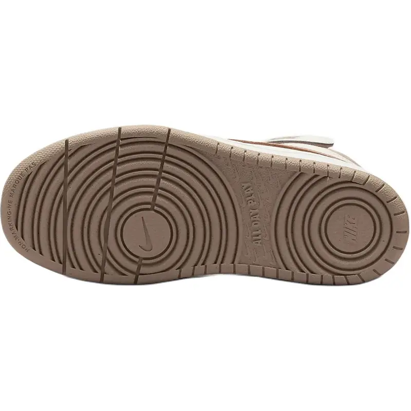 Sneakers Nike Court Borough Mid 2 PSV Avorio Pallido Bambino Marrone Vela Canapa CD7783-125 32 miniatura 2