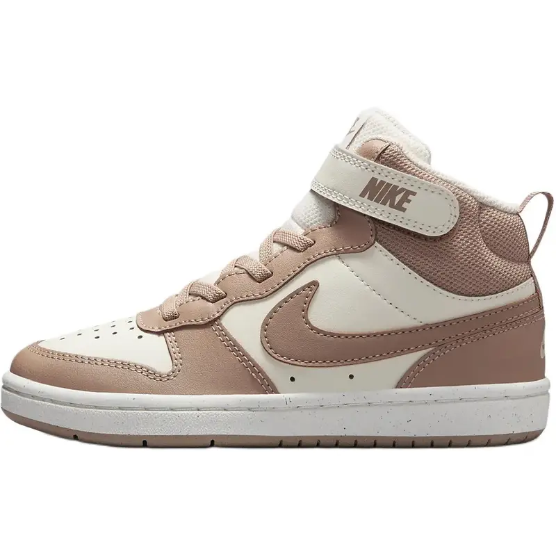 Sneakers Nike Court Borough Mid 2 PSV Avorio Pallido Bambino Marrone Vela Canapa CD7783-125 32