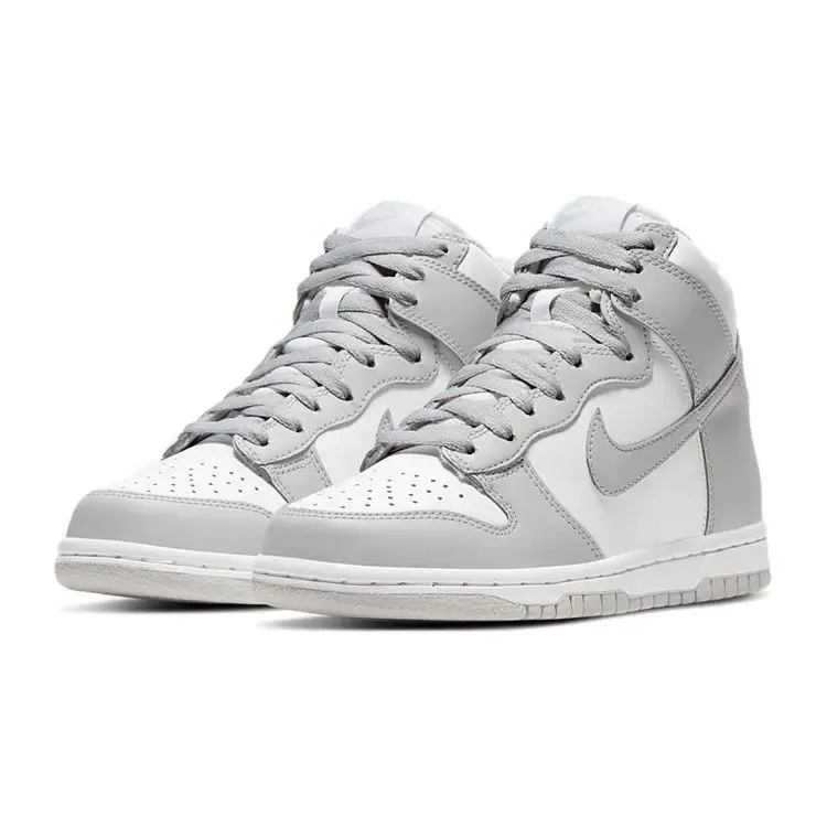 Sneakers Nike Dunk High GS Grigio Vasto Bambino Bianco DB2179-101 40 miniatura 3