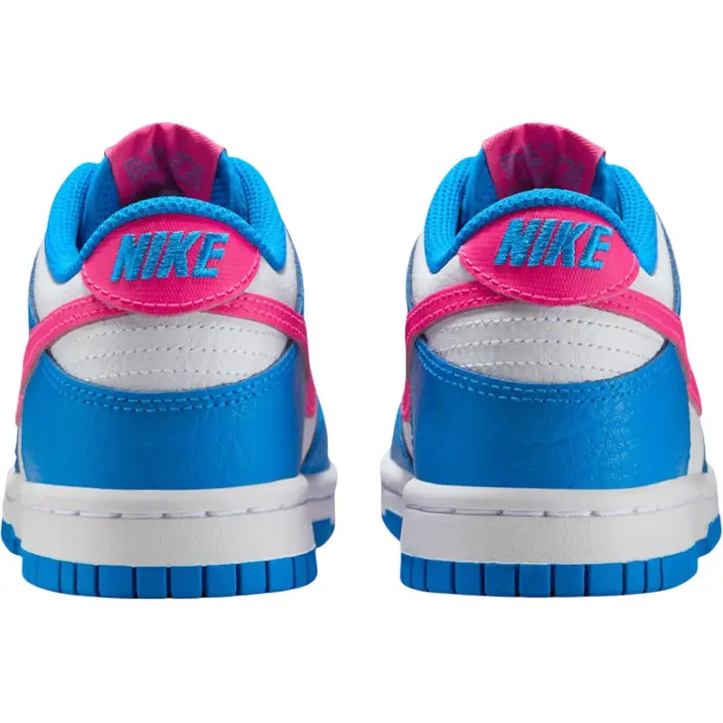 Sneakers Nike Dunk Low GS Azzurro Foto Iper Rosa Bambini Bianco Limone Chiaro Twist IB7747-406 37 5 miniatura 3