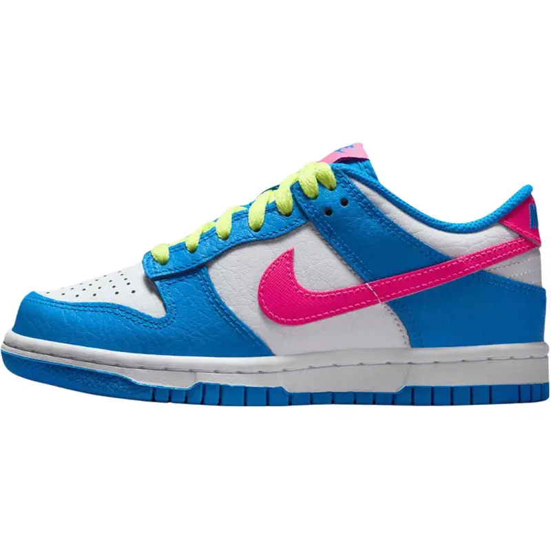 Sneakers Nike Dunk Low GS Azzurro Foto Iper Rosa Bambini Bianco Limone Chiaro Twist IB7747-406 37 5