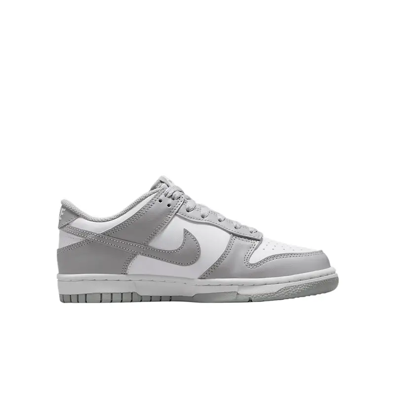 Sneakers Nike Dunk Low GS Grigio Fumo Chiaro Bambini Bianco FB9109-123 38 5 miniatura 3