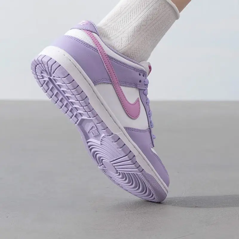 Nike Sneakers Dunk Low GS Bambini Viola e Rosa miniatura 2