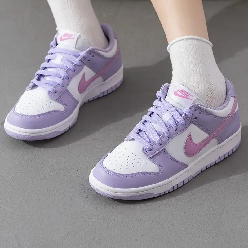 Nike Sneakers Dunk Low GS Bambini Viola e Rosa miniatura 4