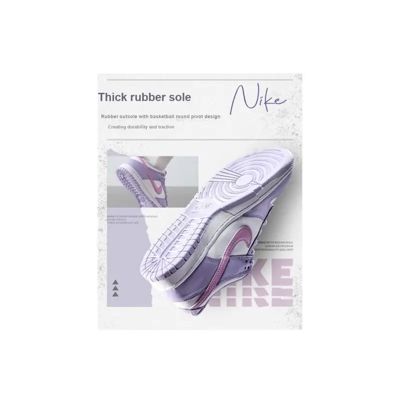 Nike Sneakers Dunk Low GS Bambini Viola e Rosa miniatura 5