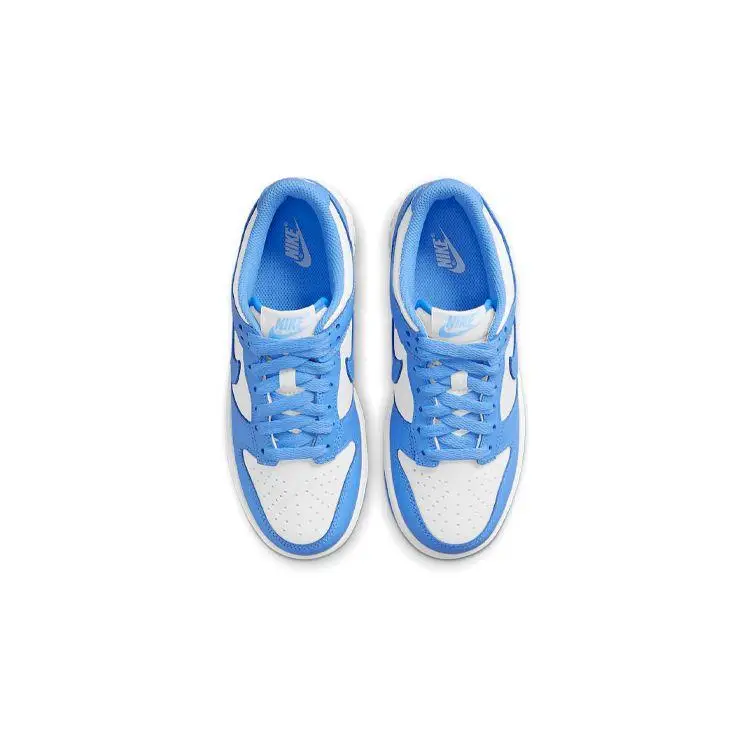 Sneakers Nike Dunk Low GS University Blue Bambini Bianche CW1590-103 38 miniatura 2