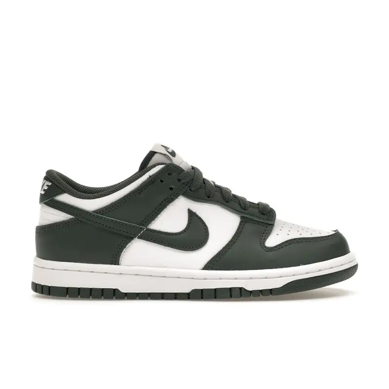 Sneakers Nike Dunk Low GS Verde Vintage Bambini Bianche FB9109-120 39