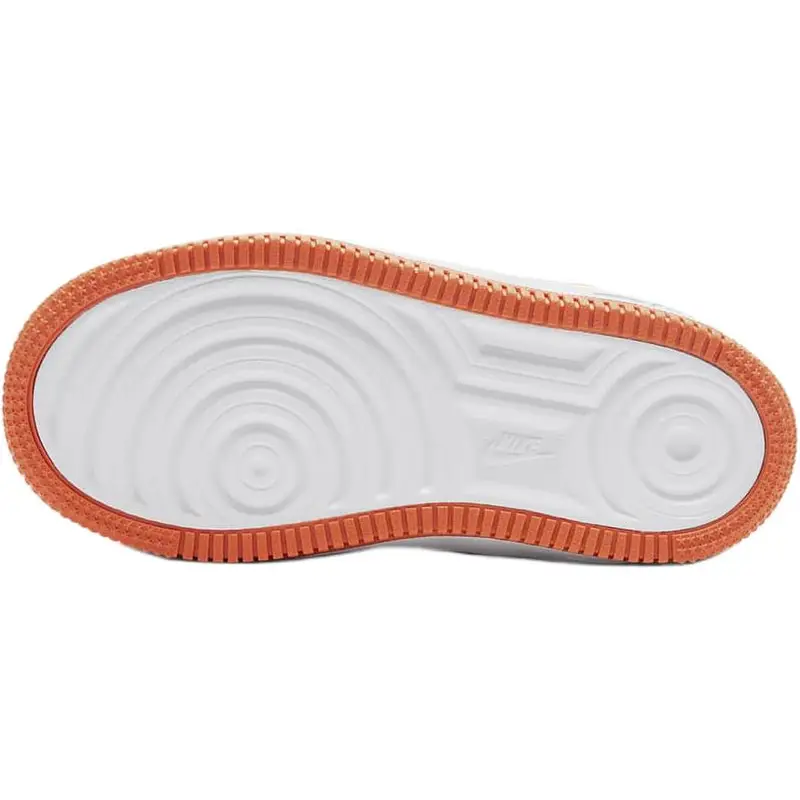 Sneakers Nike Force 1 Low EasyOn PS Bianche Arancione Sicurezza Bambini FN0237-113 33.5 miniatura 3