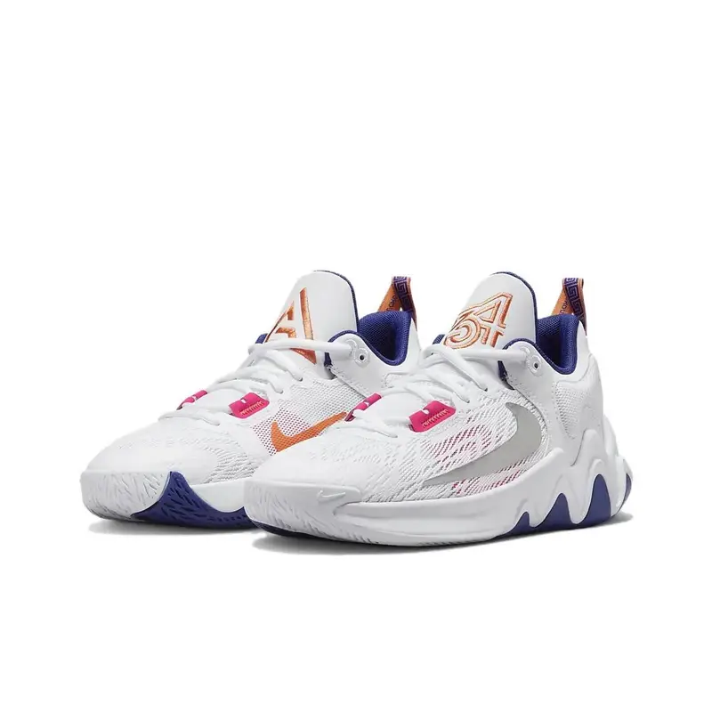 Sneakers Nike Giannis Immortality 2 GS Bianco Blu Royal Profondo Bambini Blu Royal Profondo Iper-Rosa Multicolore DQ1943-102 35 5 miniatura 4