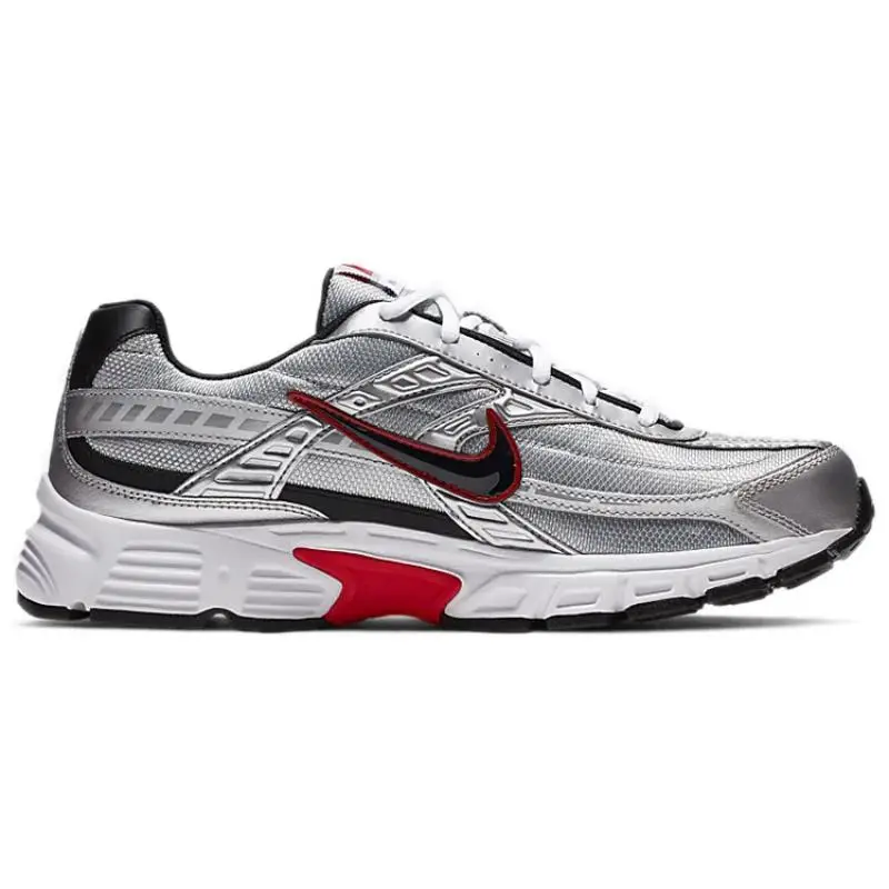 Nike Sneakers Argento Metallizzato e Rosso miniatura 4