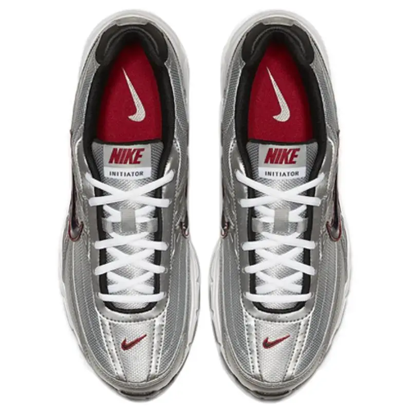 Sneakers Nike Initiator Argento Metallizzato Rosso 394055-001 46 miniatura 3