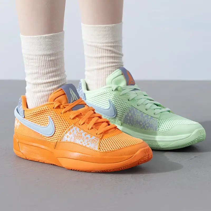 Sneakers Nike Ja 1 GS Spaiate Bambino Multicolor Arancione Brillante Verde Vapore DX2294-800 38 5 miniatura 3