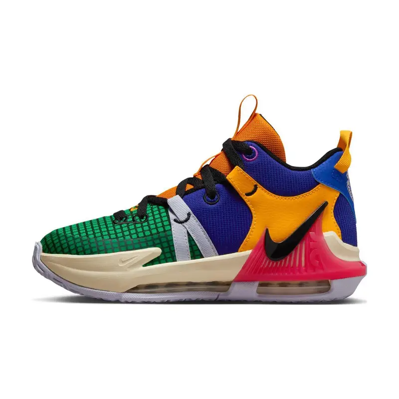 Sneakers Nike LeBron Witness 7 GS Multicolor Bambini Viola-Vivace Corallo-Marino Viola-Ossigeno FQ8170-585 38