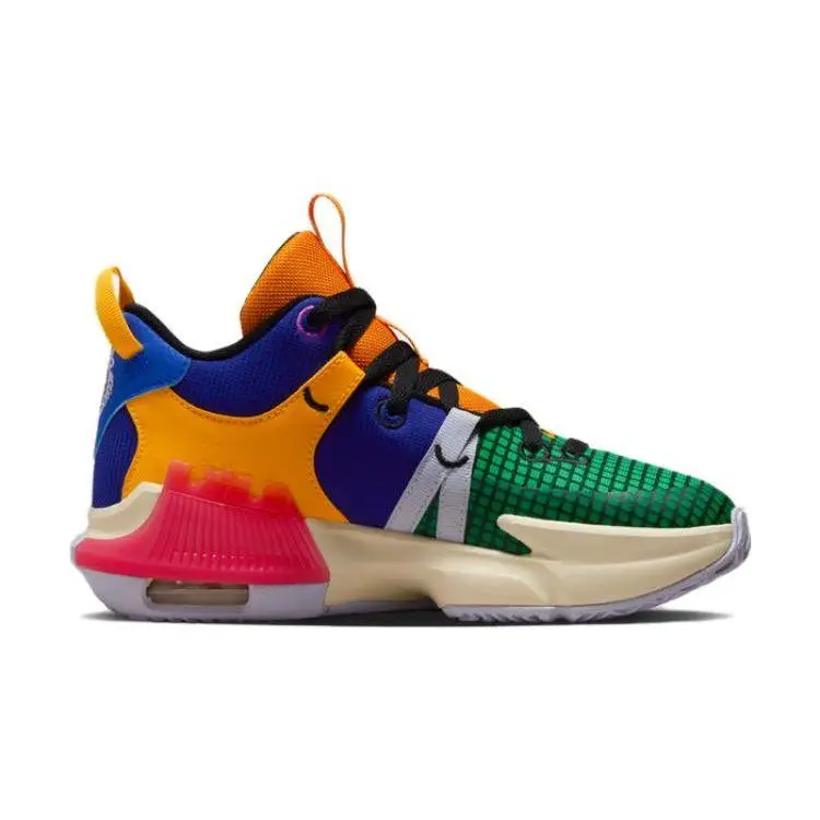 Sneakers Nike LeBron Witness 7 GS Multicolor Bambini Viola-Vivace Corallo-Marino Viola-Ossigeno FQ8170-585 40 miniatura 2