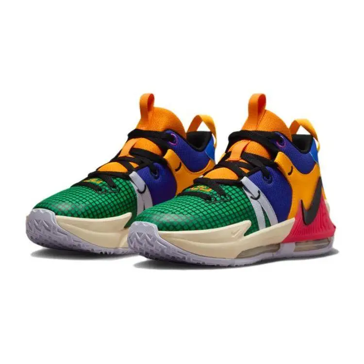 Sneakers Nike LeBron Witness 7 GS Multicolor Bambini Viola-Vivace Corallo-Marino Viola-Ossigeno FQ8170-585 40 miniatura 4