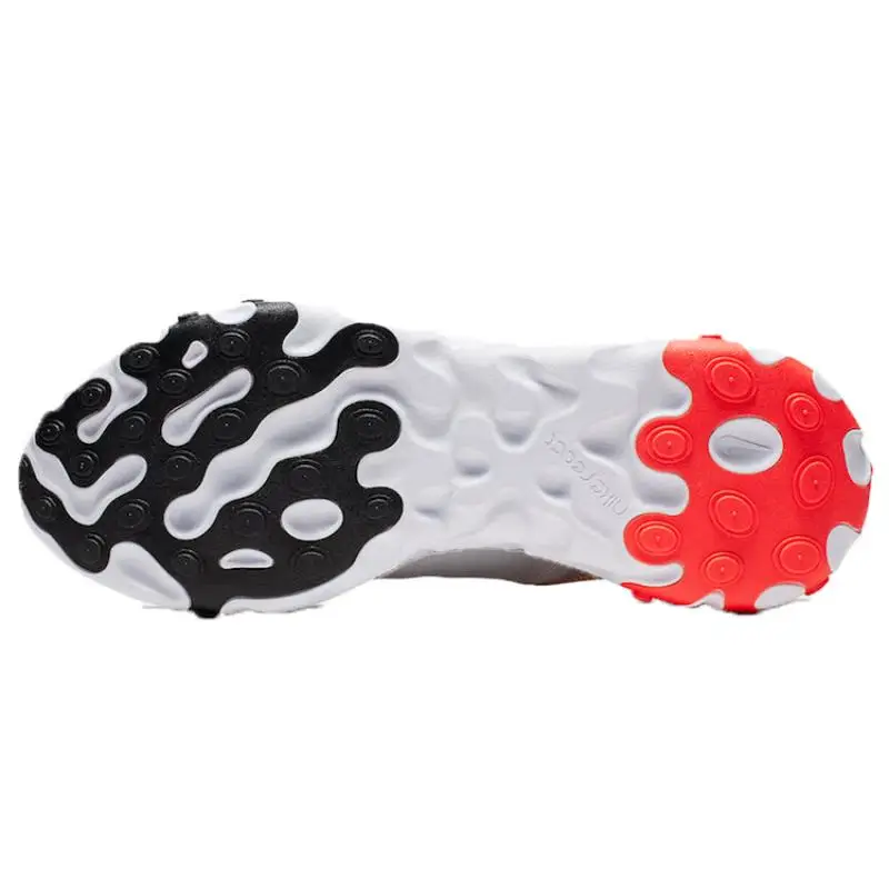 Sneakers Nike React Element 55 Bianco Nero Cremisi Oro BQ6166-102 41 miniatura 2