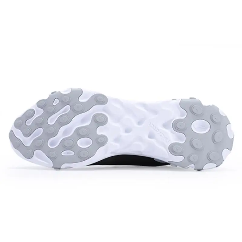 Sneakers Nike React Element 55 Nere Bianche Grigie Riflettenti BV6668-011 43 miniatura 3