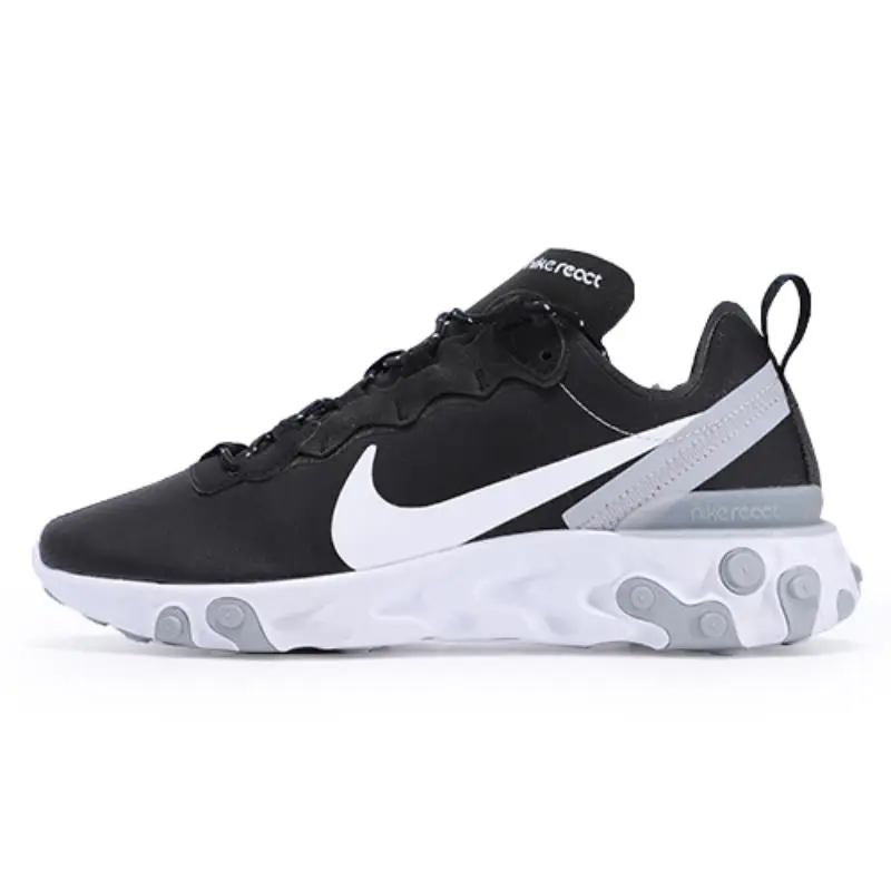 Sneakers Nike React Element 55 Nere Bianche Grigie Riflettenti BV6668-011 43