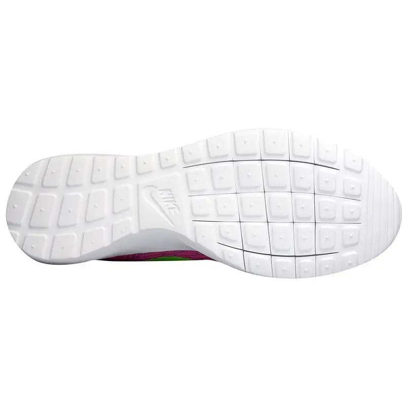 Sneakers Nike Roshe Flyknit Rosa Flash Uomo Rosa Club Blu Bagliore Flash Lime 677243-601 43 miniatura 2