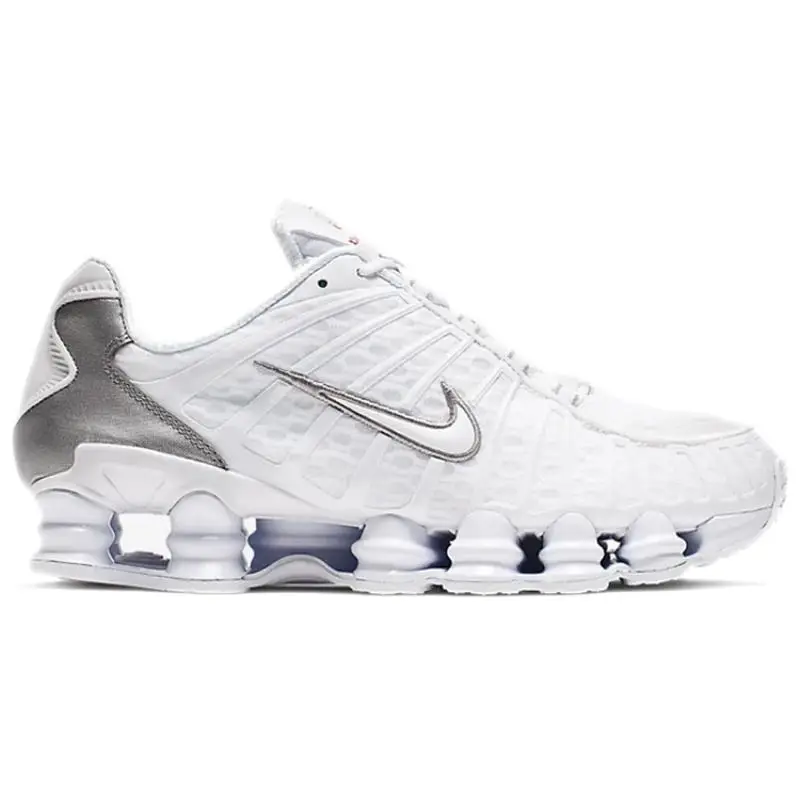 Sneakers Nike Shox Tl Bianco Argento Metallizzato AV3595-100 44.5 miniatura 2