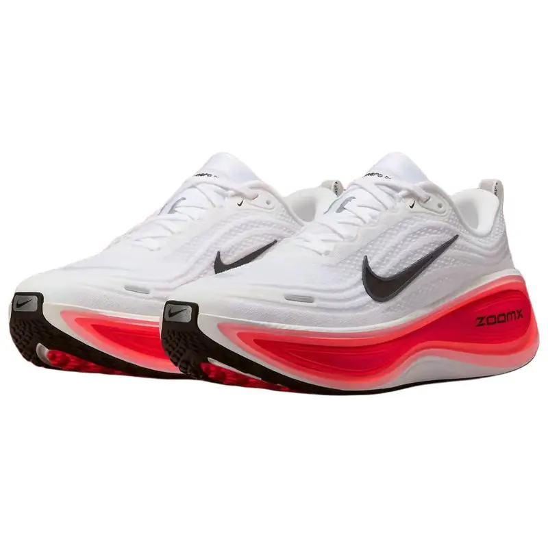 Sneakers Nike Vomero Plus Bianco Nero Rosso Vivo HV8150-100 47 5 miniatura 4
