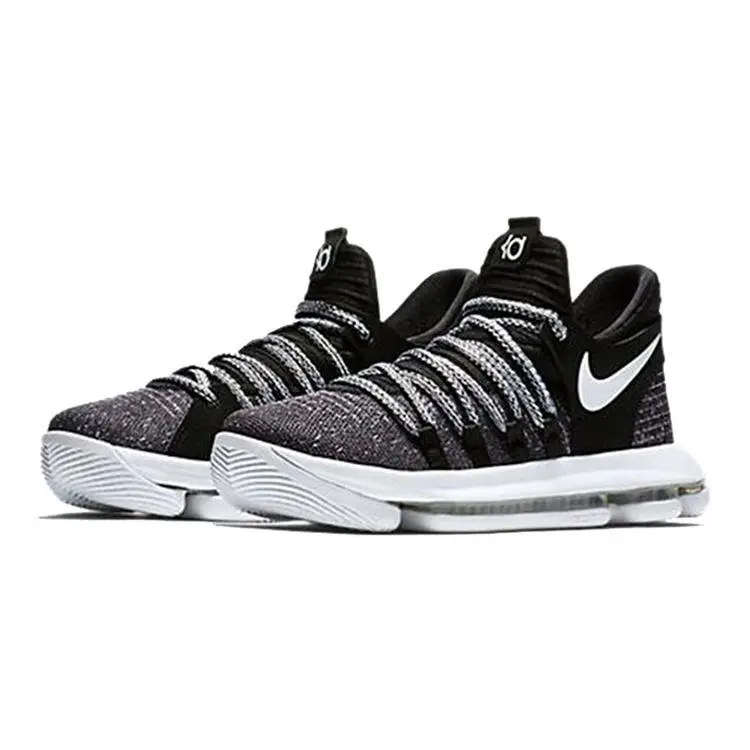 Sneakers Nike Zoom KD 10 GS Oreo Bambino Nero Grigio 918365-001 38 miniatura 5