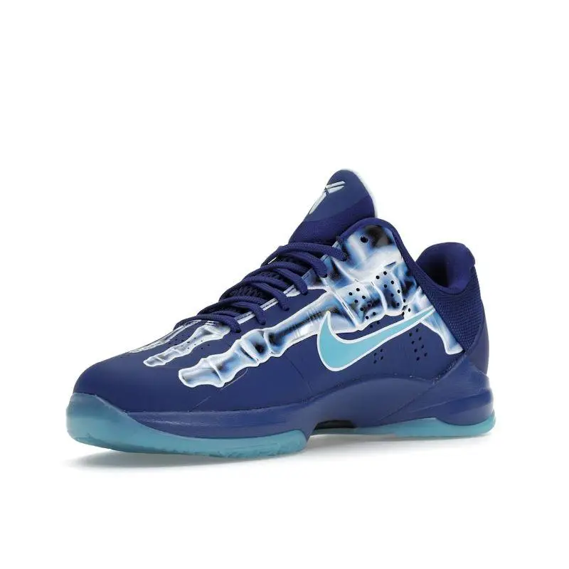 Sneakers Nike Zoom Kobe 5 GS Raggi X Bambino Blu Blu Profondo Blu Reale Blu Baltico HM9522-400 33 5 miniatura 3