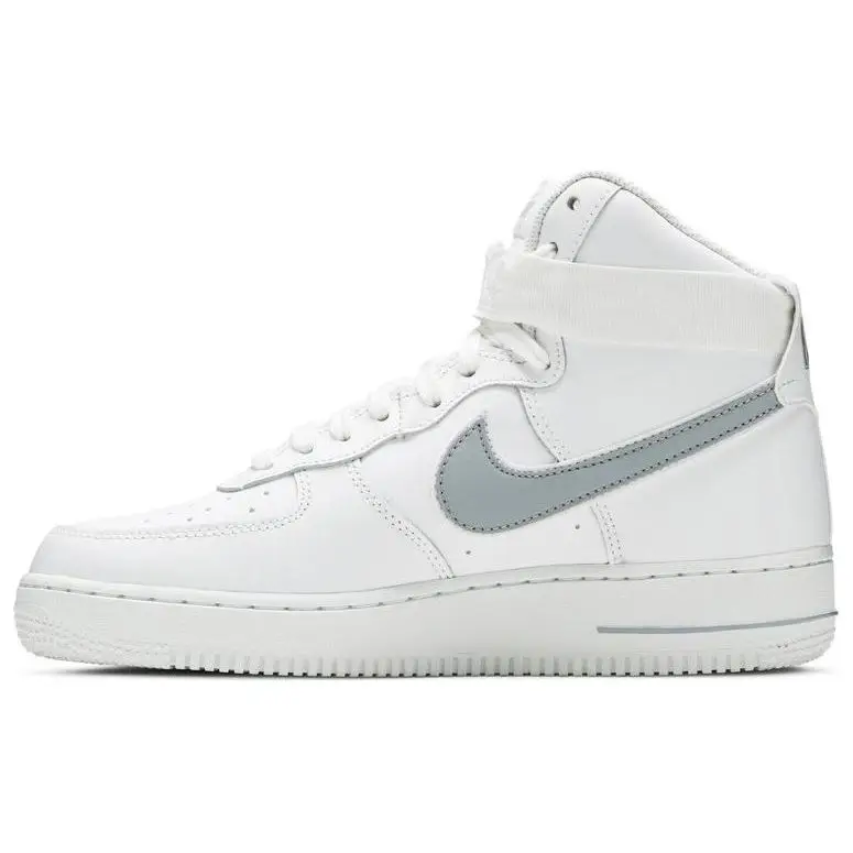 Sneakers Unisex Nike Air Force 1 High 07 Bianco Grigio Lupo AT4141-100 44 5