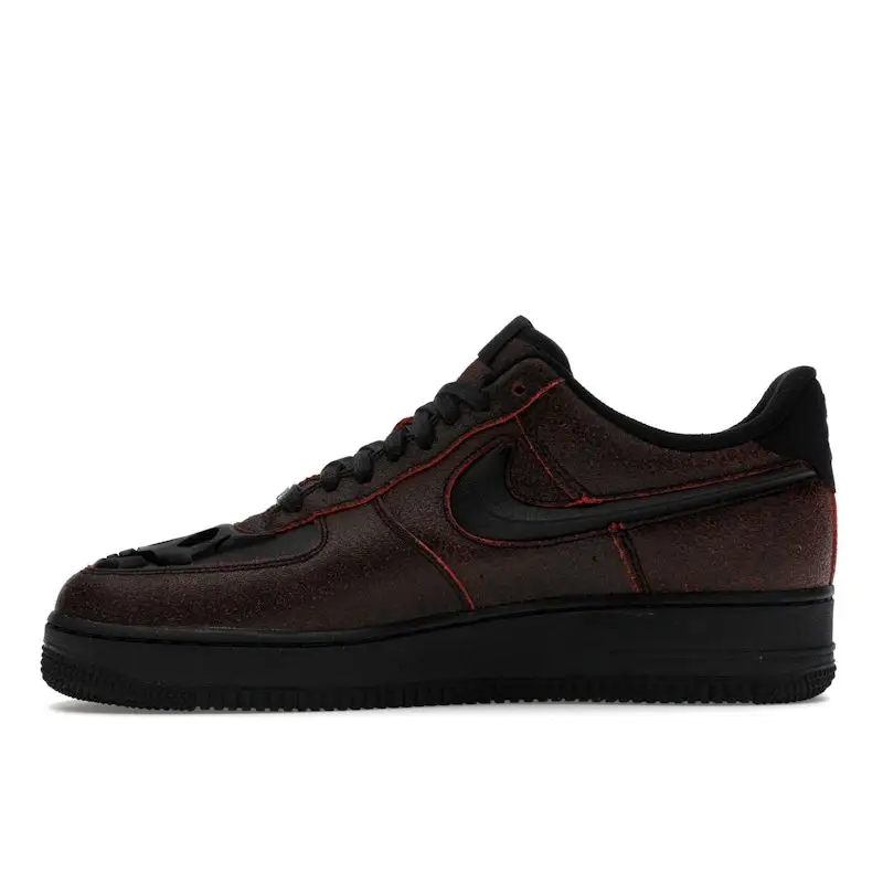 Sneakers Unisex Nike Air Force 1 Low Halloween Teschio Rosso Nero Cremisi HV2016-001 45 5 miniatura 3