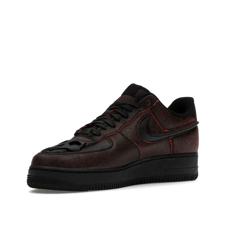 Sneakers Unisex Nike Air Force 1 Low Halloween Teschio Rosso Nero Cremisi HV2016-001 45 5 miniatura 5