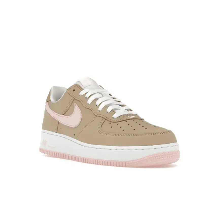 Sneakers Unisex Nike Air Force 1 Low Retro Lino 2016 Esclusivo Kith Marrone Chiaro Atmosfera Bianco Vero 845053-201 39 miniatura 2