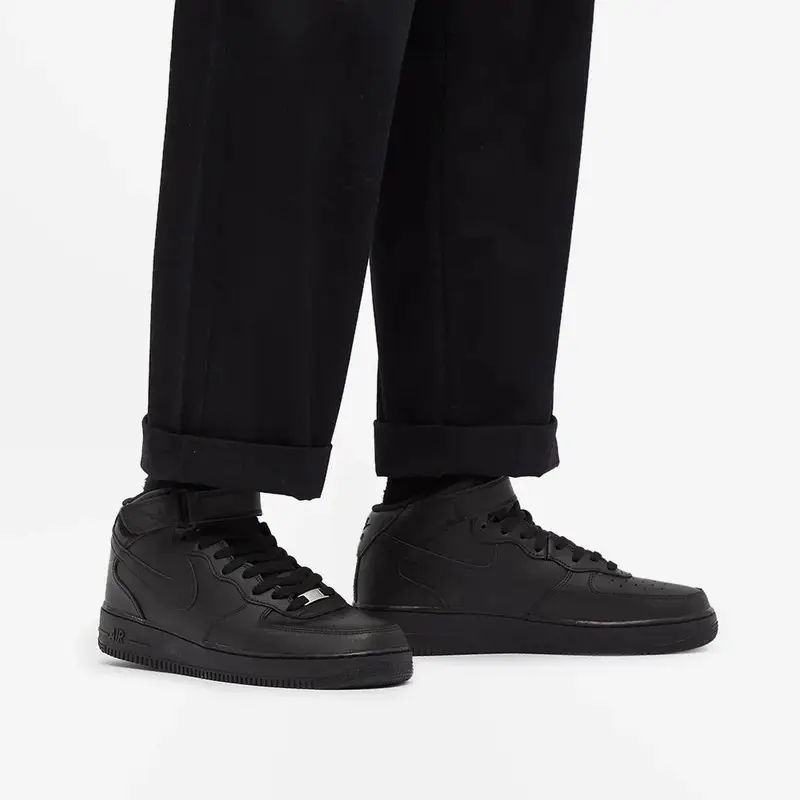 Nike Sneakers Unisex Air Force 1 Mid 07 Nero miniatura 4