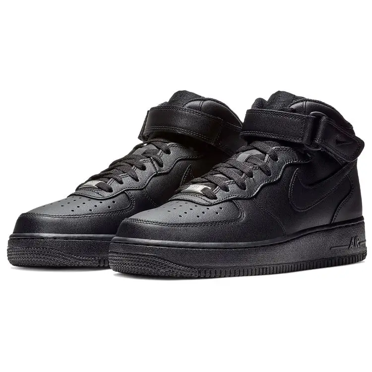 Sneakers Unisex Nike Air Force 1 Mid 07 Triple Black CW2289-001 46 miniatura 3