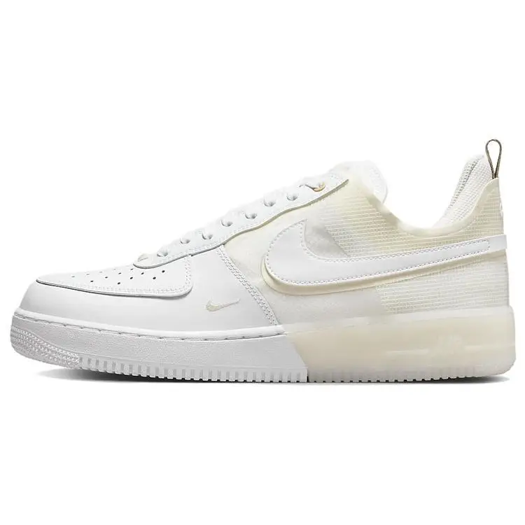 Sneakers Unisex Nike Air Force 1 React Latte di Cocco Bianco Minerale Ferro Chiaro DH7615-100 40