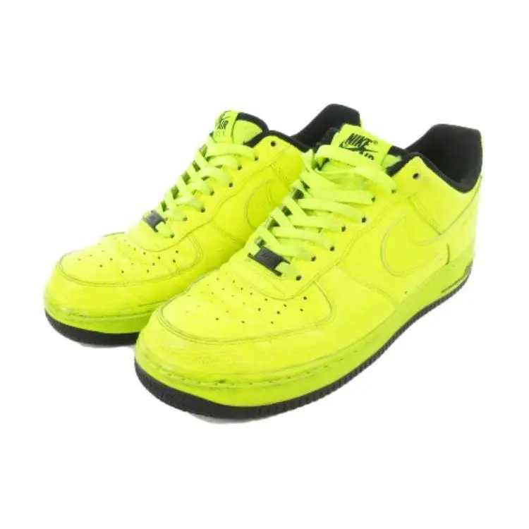 Sneakers Unisex Nike Air Force 1 Verde Volt Nero 488298-703 43 miniatura 5