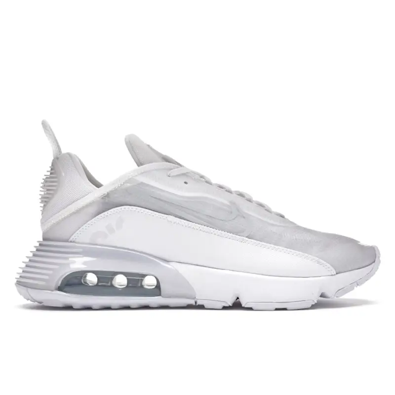 Sneakers Unisex Nike Air Max 2090 Triple White Grigio Lupo Platino Puro BV9977-100 40 5