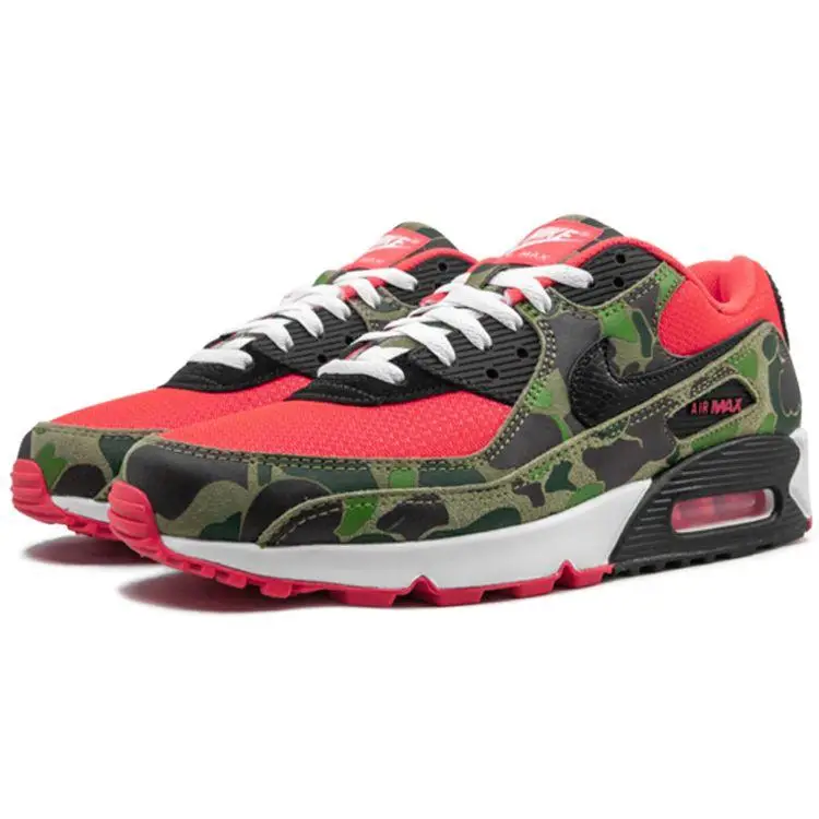 Sneakers Unisex Nike Air Max 90 SP Reverse Duck Camo 2020 Verde Infrarosso Nero CW6024-600 47 5 miniatura 2