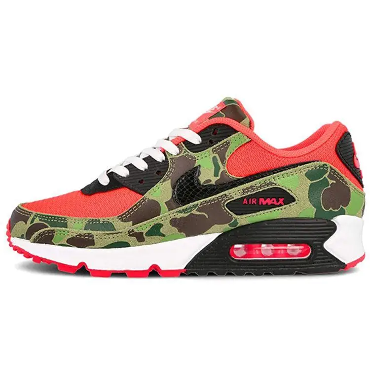Sneakers Unisex Nike Air Max 90 SP Reverse Duck Camo 2020 Verde Infrarosso Nero CW6024-600 47 5