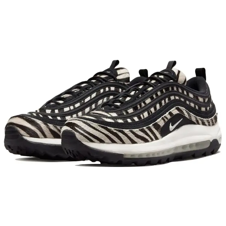 Sneakers Unisex Nike Air Max 97 Golf NRG Zebra Nero Vela Giada-Aura DH1313-001 41 miniatura 2